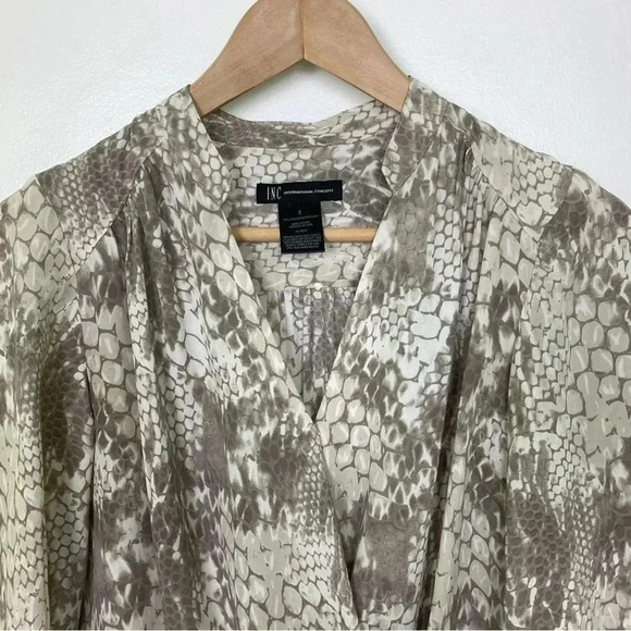 INC  International Concepts Animal Print Blouse - Picture 5 of 9